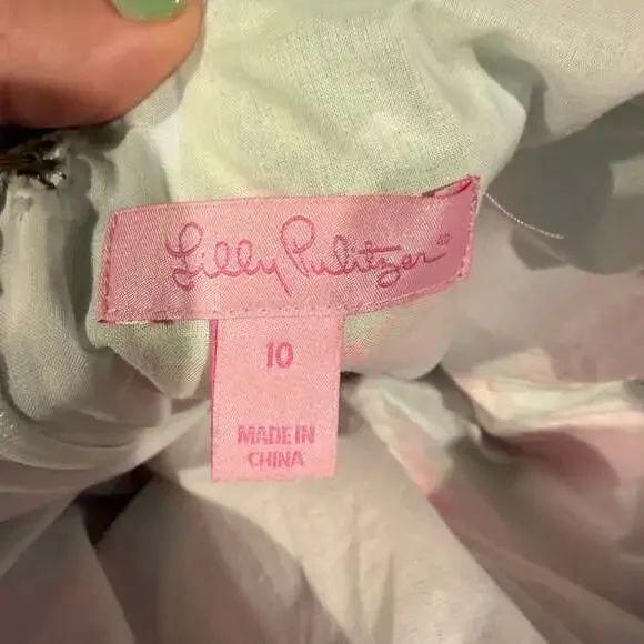 Lilly Pulitzer Sleeveless Shift Dress Size 10 Multicolor Tropical Floral - Picture 4 of 5